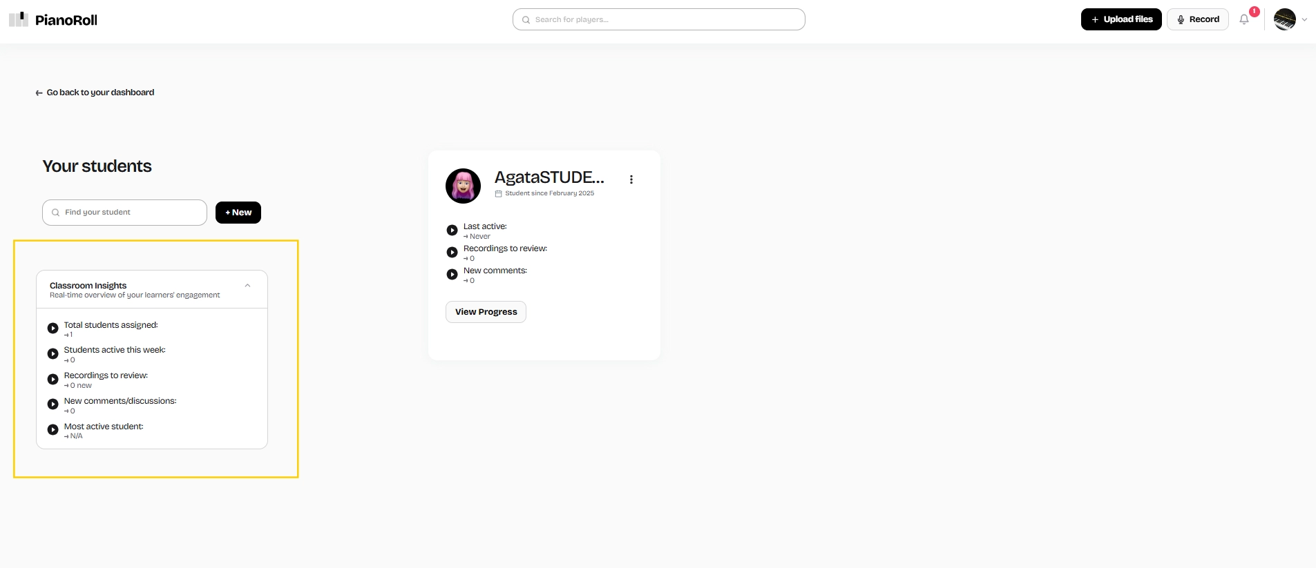 Teaching classroom insights